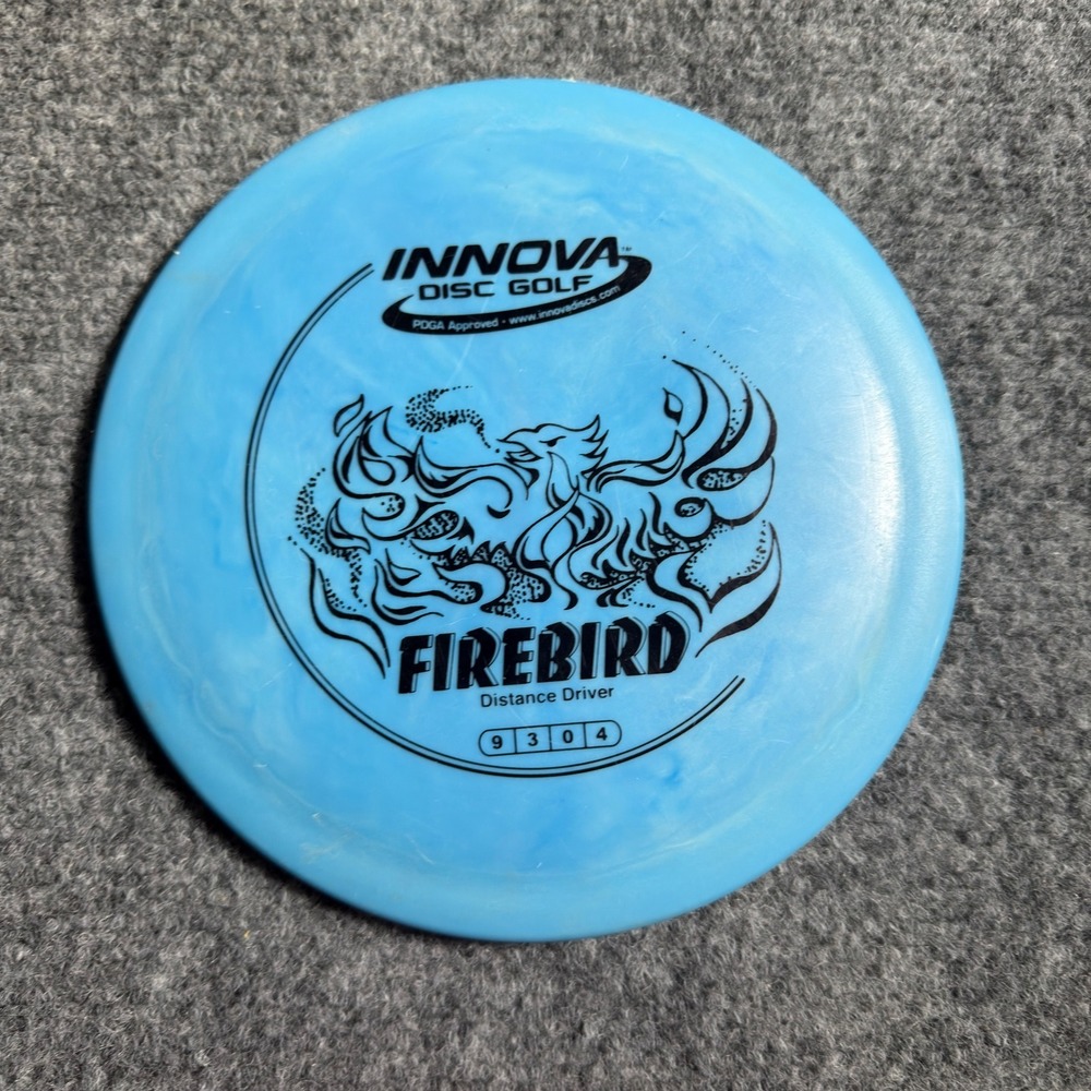 Innova Firebird Star Distance Driver Disc Golf 168g Blue Swirly Phoenix Logo